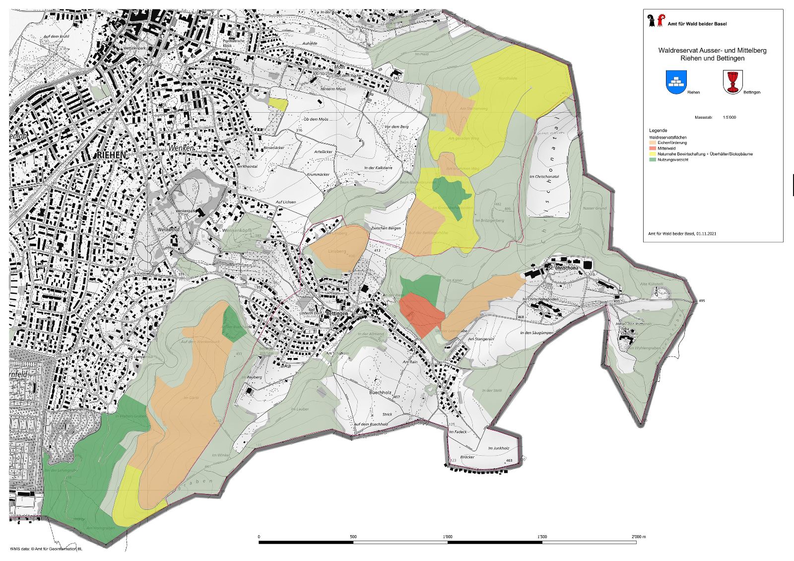 Waldreservat Ausser- und Mittelberg, Riehen und Bettingen – {source?html}